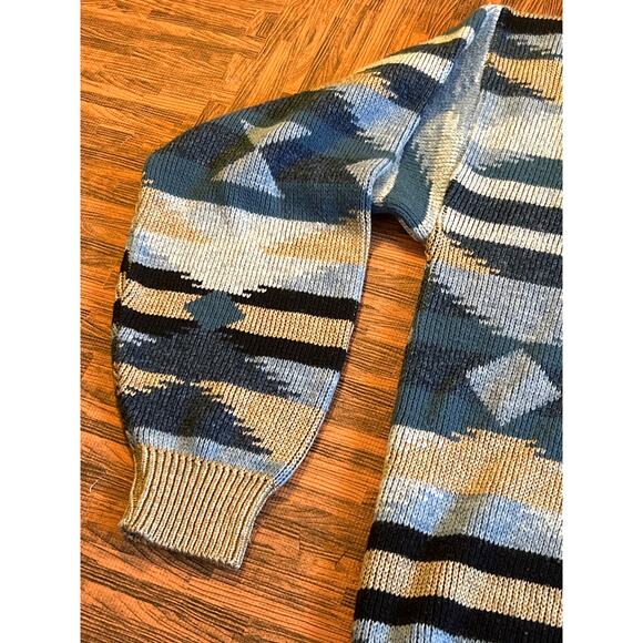 VTG Jantzen Grandpa Sweater Ski Lodge Aztec Geometric Pattern Pullover XL - Picture 4 of 13